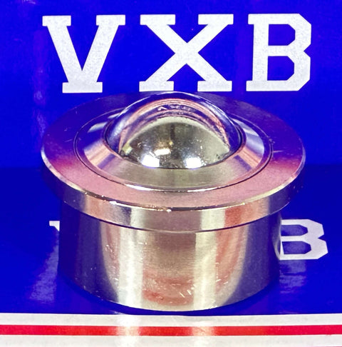 Ball Transfer Units: The Unsung Heroes of Smooth Movement, showcasing a chrome ball transfer unit on a colorful background.