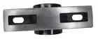 Rock Solid Two Bolt Pillow Block Bearing For Three Seven Sixteen Inch Bore Double Taper Roller Assembly top view, steel construction.