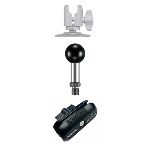 1 Inch TPU Ball Mount With M10 1.5 Millimeter Threaded Post For RAM Mounts B Size Ball Head, steel construction, bike attachment components