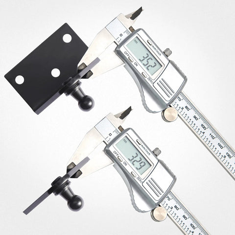 10mm Ball Stud Mounting Brackets Kit With Two Angled L-Type Mounts And Two Flat-Type Mounts Includes 16 Screws Widened Ball Stud Mounts