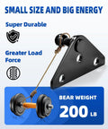 Durable 10mm ball stud gas strut mounting brackets set of 4 with 16 screws, showcasing load capacity and features.