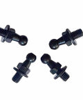 10mm Ball Studs M8 Ball Screws For Gas Struts Lift Supports, black zinc plated steel, Pack Of 4, visible front view