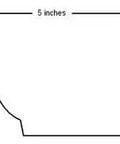 5 inch diagram of K style hidden gutter hanger dimensions for Built Like A Tank Quick Install Easy Grip Heavy Duty 5 Inch Hidden Gutter Hangers Pre Inserted Rust Resistant Screws Fasteners And Clips For K Style Aluminum Gutters Solid As A Rock 50 Pack.