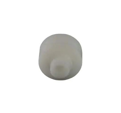 Straight Up Top Shelf White Nylon Replacement Roller Wheels For Sliding Windows Built Tough For Smooth Gliding And Zero Headaches On Your Next Quick Fix Project, single white nylon wheel, top view