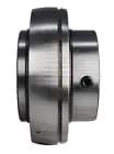 2 1/2 Inch Greaseable Insert Bearing With Set Screws Built Tough For Smooth Industrial Operation And Quick Shaft Mounting Heavy Duty Replacement Part Fits Uc213 40 Specs side view, showcasing steel construction.