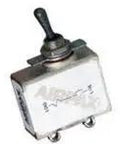 Premium Two Pole Magnetic Circuit Breaker With Easy Hookup Quick Connect Terminals and Secure Panel Mount Base in metal design.