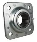 Heavy Duty 1 3/4 Inch Disc Harrow Flange Bearing Unit For Case Ih Compatible Field Gear, metallic square housing with bolt holes.