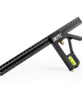 12 Inch Combination Angle Square With Dual Metric And Inch Ruler And Horizontal Bubble Level For Precise Layout And Marking In Woodworking