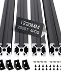 1220mm EU Standard Anodized 2020 T Slot Aluminum Rail For CNC Machines And Automation Projects Delivers Precision Linear Motion