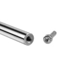 12mm Chrome Plated Linear Rods 500mm Long, 2pcs Solid Linear Motion Shafts with M6 Internal Threaded Ends and bolt