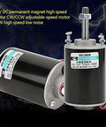 30W CW/CCW High Speed Permanent Micro DC Magnet Motor Low Noise Permanent Magnet DC Motor for DIY Generator(12V 3500rpm)
