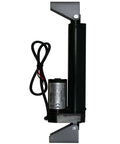 Side view of 12 Volt Linear Actuator Kit 225 Lbs with Wireless Remote Control DPDT Switch and Mounting Brackets.
