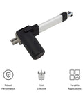 18 Inch Stroke Electric Linear Actuator, 400 lbs Force, IP66 Water Resistance - High Load Linear Actuator for Automation, Manufacturing, Automotive.