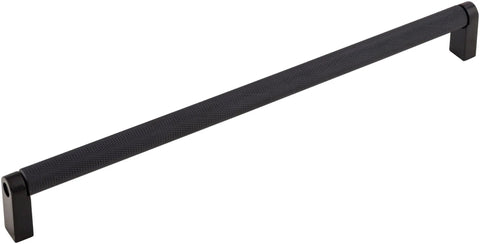 Bar Pull M2611 18 Inch Center to Center Handle in Honey Bronze Finish, steel construction, side view of durable cabinet pull