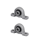 KP08 pillow bearing blocks from the 300mm T8 Lead Screw Nut Set With 8mm Diameter Lead Screw 2 KP08 Pillow Bearing Blocks And 8x8mm Coupler For 3D Printers CNC Machines And DIY Projects Brass Nut With Four Mounting Holes For Smooth Linear Motion.
