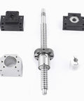200mm Ball Screw Assembly SFU1605 With 16mm Diameter And 5mm Lead, Includes Metal Ball Nut, BK12 And BF12 End Supports