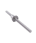 20mm Ball Screw SFU2005 Anti Backlash with 5mm Lead for Linear Motion, 300mm length, showing metal nut and no end processing