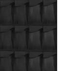 Over The Door Shoe Organizer With 35 Roomy Mesh Pockets Holds Sneakers Heels And Boots hella spacious black hanging rack close-up view.