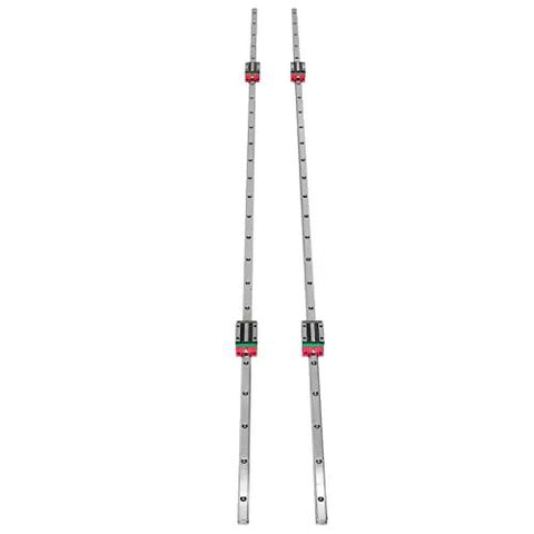 Pro Grade Linear Guide Rail Kit 2x HSR15 1500mm Rails With 4 Pillow Block Bearings For CNC Routers Grinding Machines And Industrial Equipment Plug And Play Ready To Install.