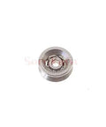 Precision Shielded V Groove Wheel Pulley with Sealed Miniature Ball Bearings, 2x10x4mm size for automated cart systems.