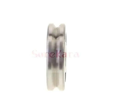 Heavy Duty 8X24X8MM V Groove Sealed Rail Ball Bearing side view showing precision design for CNC and DIY projects.
