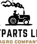 Logo of TTParts LLC, an agro company featuring a tractor and farmer silhouette, representing agricultural services.