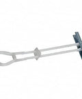 Channel Toggle Anchor Steel Zinc Plated Five Sixteenths Inch-18 UNC With Pull Ring Head, side view showing zinc plating.