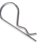 Heavy Duty Steel Safety Pins For Running Board Vehicle Brackets Bulk Pack Of Thirty Locks, single steel pin with curved end.