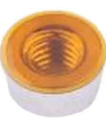 20 Piece SMD Surface Mount Round Nut Columns M3 X 2.5 Millimeter Copper Tinned Circuit Board Spacer showing threaded interior.