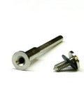 Badass Miniature Screw Mandrel 1/8 Inch Shank Rotary Tool Accessory Adapter For Drill Bits And Dremel Compatible, silver steel screw