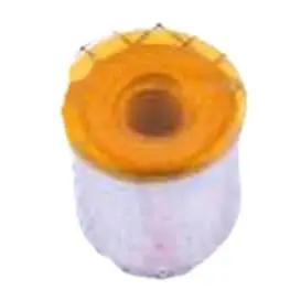 Premium Smd Round Standoff Nuts For Printed Circuit Boards Hella Tough Surface Mount Column Posts M2x4.5 Millimeter Tinned Steel Fasteners showing top view of nut with gold cap.