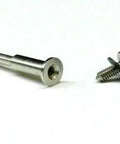 Badass Miniature Screw Mandrel 1/8 Inch Shank Rotary Tool Accessory Adapter, reinforced steel with threaded screw grip for secure hold.