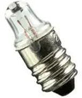 Top Shelf Incandescent Lamp With Miniature Screw Bulb Base And Dead Reliable 1.2V Low Watt Output For Swift Electronics Swap And Zero Sweat Everyday Lighting, close-up view of bulb.
