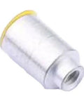 20 Pack SMD Round Nut Standoffs M2X6mm Surface Mount Circuit Board Spacers Tinned Iron Columns For Electronics Heavy Duty Build With No Hassle Setup And Pro Level Finish - View of a single iron standoff with a yellow top.