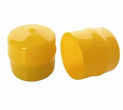 Heavy Duty Front Wheel Hardware Kit For Husqvarna Riding Mowers includes yellow plastic bushings for secure fitment and functionality.