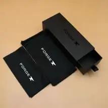 ANSI Z87+ Safety Sunglasses Packing Polarized Lenses To Vaporize Glare For Work, Surf, And PPE Missions. Black protective box with cloth.