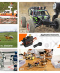 21G Micro Servo Motor Metal Geared Mini Digital Servo Kit with 25T Horn for 1/14 1/16 RC Car Robot Helicopte (1)