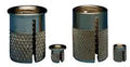 Knurled Brass Push In Thread Insert With Zero Eight UNC Thread And Three Thirty Two Drill Size Slick Flush Pin Hardware For Plastic Panels Solid Knockout For Any DIY Job Today, showcasing various sizes.