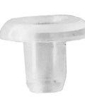 Top Notch Horizontal Blind Bottom Rail Ladder Plugs 9 32 1 2 3 4 Inch Replacement Hardware White Plastic Window Treatment Accessory Easy Snap In Design Heavy Duty Home Upgrades You Gotta Try - close-up view of a white plastic ladder plug.
