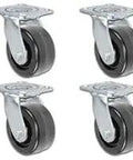 Heavy Duty Swivel Caster Set Of 4 Featuring Phenolic Wheels And Rock Solid Steel Axles Rated For A Massive Two Thousand Eight Hundred Pound Load Capacity Built Tough For Any Job Site.