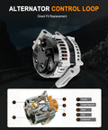 Beefed-Up Replacement Alternator For Dodge Charger Challenger And Chrysler 300 showing a detailed internal diagram