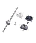 23.62 Inch / 600mm Ball Screw RM1204 SFU1204 with End Processing, Metal Nut, and BK10/BF10 Supports for DIY CNC Machines and 3D Printers.
