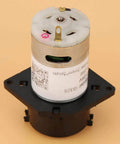 24V DC DIY Peristaltic Liquid Pump Dosing Pump for Aquarium Lab Analytical 10ml/min -90ml/min, black, top view close-up