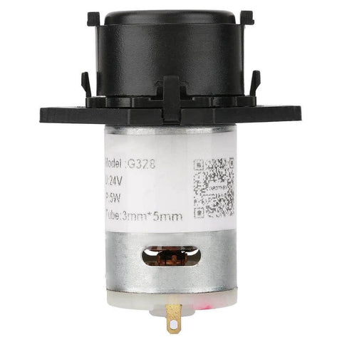 24V DC DIY Peristaltic Liquid Pump Dosing Pump for Aquarium Lab Analytical 10ml/min -90ml/min black, front view showing QR code
