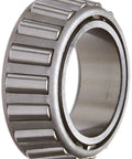 25590 Tapered Roller Bearing Delivers High Load Capacity And Thrust Support For Industrial Drives And Heavy Machinery With Excellent Axial And Radial Load Handling In Conveyors Gearboxes And Other Heavy Equipment. Front view of metal roller bearing.