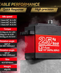 25KG High Torque Servo Motor, Miuzei RC Steering Servo Metal Gear Waterproof Compatible with 1/8, 1/10 RC Car, 25T Horn
