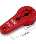 Red 25T aluminum servo horn for 22KG Low Profile Digital Servo and 25T Servo Horn for 1/10 RC Car Robot Model Upgrade.