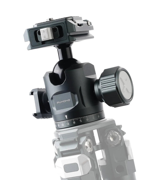 28mm Metal Panorama Ball Head For Tripod With Arca Type Quick Release Plate One Quarter Inch Screw Three Eighths Inch Thread