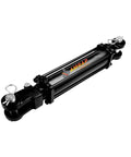 Black 2x10 Hydraulic Cylinder - 2 Bore 10 Stroke Double Acting Tie Rod Hydraulic Cylinder, SAE#8 Port, 3000 PSI