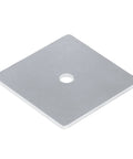 Secure solar mounts with a durable 3 Inch Aluminum Flat Washer, 1/8 inch thick, square 3 inch size, 3/8 inch hole, corrosion-resistant 5052 aluminum